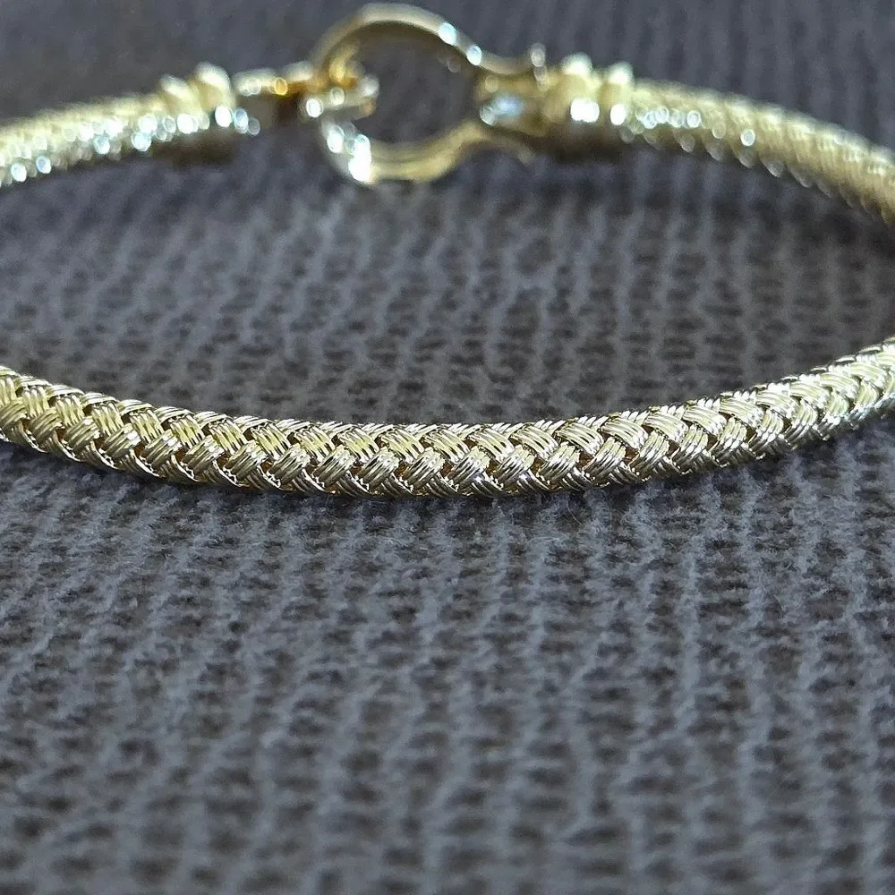 Caldelli Gold💛 Basket🗑 Weave Bracelet - NWT